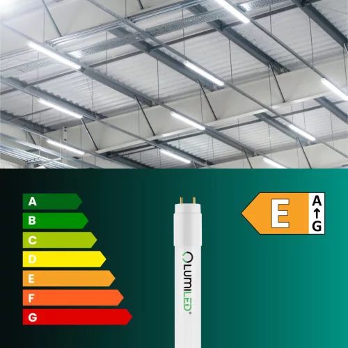 G13 T8 LED cső 18W 1800lm 6500K Hideg 160° 120cm LUMILED