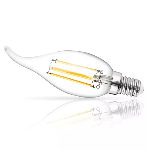 LED láng izzó BA35 E14 7W 770lm 4000K semleges 360°-os izzószál LUMILED