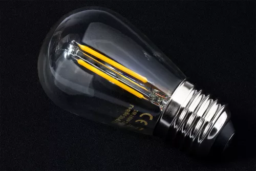 LED GOLYÓS IZZÓS IZZÓ A GiRLAND E27 ST45-HOZ 2W = 20W 220lm 3000K Meleg LUMILED