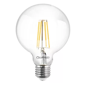   LED dekoratív gömbizzó E27 G125 7W = 60W 806lm 4000K semleges 360°-os izzószál LUMILED gömb