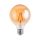 Dekoratív gömb alakú LED izzó E27 G125 7W = 60W 806lm 2000K meleg 360°-os izzószál LUMILED Globe borostyán