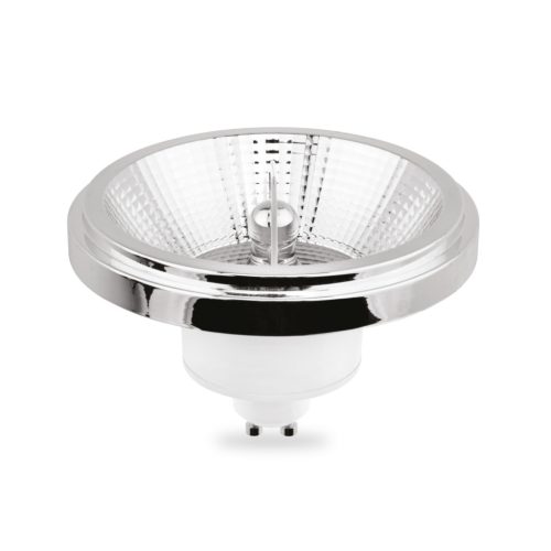 LED izzó ES111 GU10 10W = 75W 1055lm 4000K Semleges 38° Ezüst LUMILED