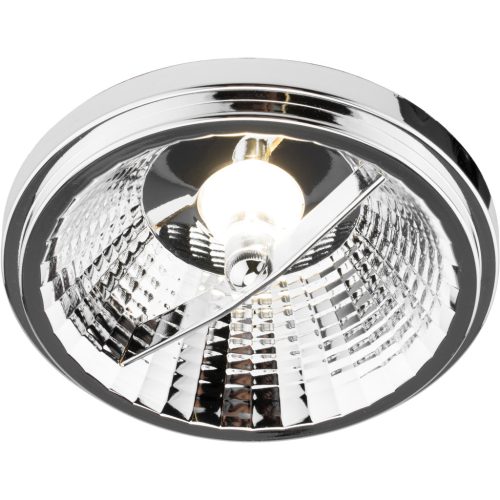 LED izzó G53 AR111 10W = 75W 1055lm 3000K Meleg 24° 12V AC/DC Ezüst LUMILED