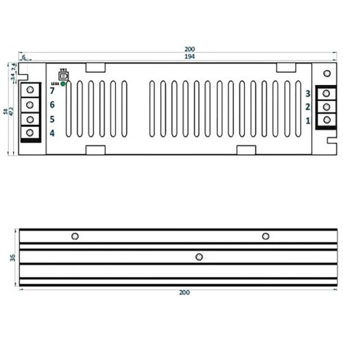 Moduláris LED tápegység 12V 150W 12.5A ADLS-150-12 ADLER