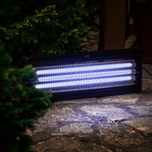 Elektromos rovarölő csapda lámpa álló 200m2 fekete IKV-60W VAYOX