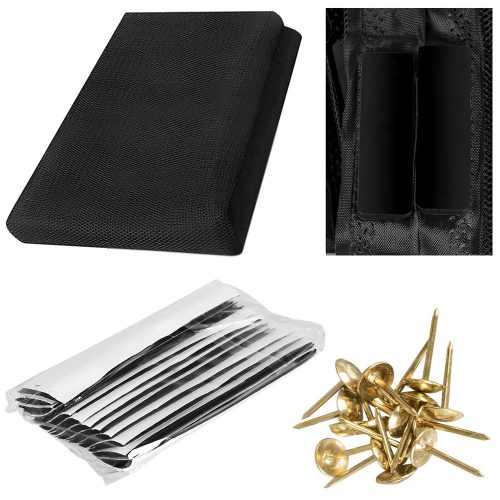 Mágneses függöny Szúnyogháló ajtókhoz 80/90/100 x 210/220cm fekete