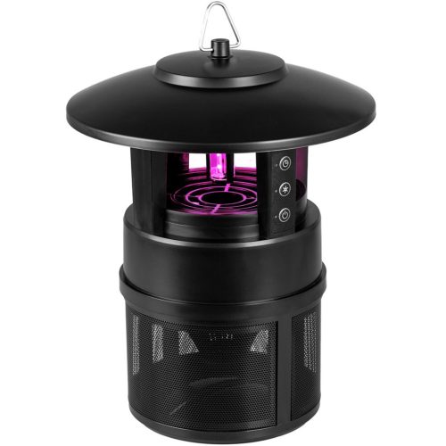 Rovarölő lámpa Kerti álló függőlámpás ventilátorral 9xSMD LED fekete VA0195 VAYOX