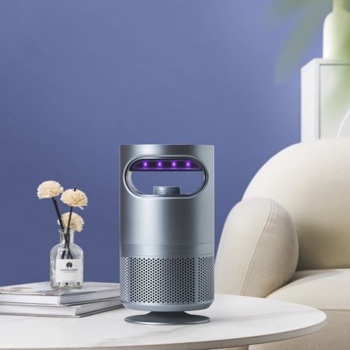 UV rovarfogó lámpa elektromos állólámpa ventilátorral 8xSMD 5W LED szürke VA0193 VAYOX