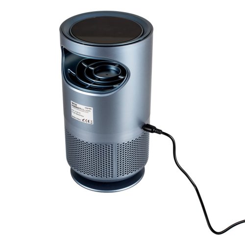 UV rovarfogó lámpa elektromos állólámpa ventilátorral 8xSMD 5W LED szürke VA0193 VAYOX