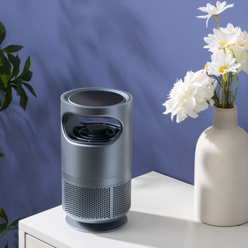 UV rovarfogó lámpa elektromos állólámpa ventilátorral 8xSMD 5W LED szürke VA0193 VAYOX