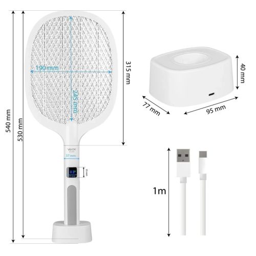 Rovarirtó lámpa Elektromos UV csapda 2 az 1-ben Paletta Legyek Rovarok Szúnyogok VAYOX