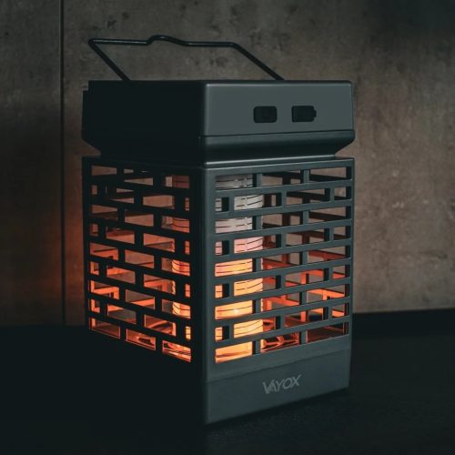 Rovarölő lámpa, elektromos UV csapda, napelemes lámpa, 2 az 1-ben, 5 W, legyek, szúnyogok, rovarok ellen, VAYOX