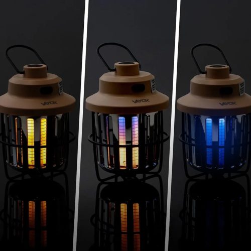 Rovarölő lámpa, elektromos UV csapdalámpa, 2 az 1-ben, 2,5 W, legyek, szúnyogok, rovarok ellen, VAYOX