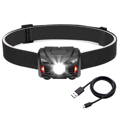 Újratölthető LED-es fényszóró mozgásérzékelővel XM-L Q5 3W VA0020 VAYOX