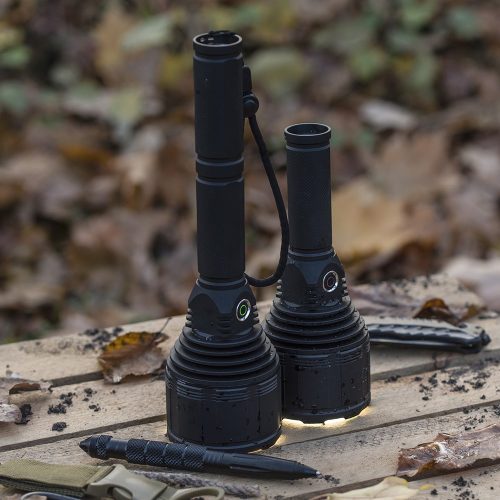 Taktikai tölthető katonai LED zseblámpa kézi USB XHP9090 3000lm rövid Pro VA0044 Vayox