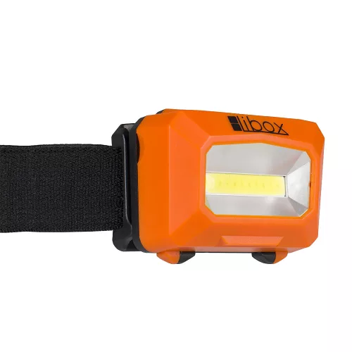 COB LED akkumulátoros fejlámpa 3W 250lm 3x AAA ERŐS lámpa LB0196 LIBOX