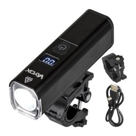   Kerékpár zseblámpa LED USB elülső lámpa újratölthető akkumulátorral, 6 fénymód VAYOX