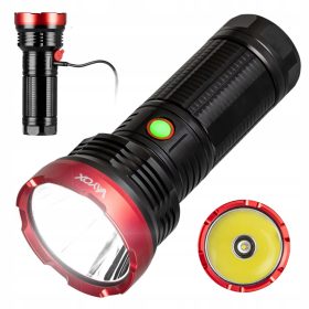   LED Pro taktikai zseblámpa újratölthető keresőlámpa USB-C 20W 2000lm IPX5 VAYOX