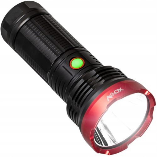 LED Pro taktikai zseblámpa újratölthető keresőlámpa USB-C 20W 2000lm IPX5 VAYOX