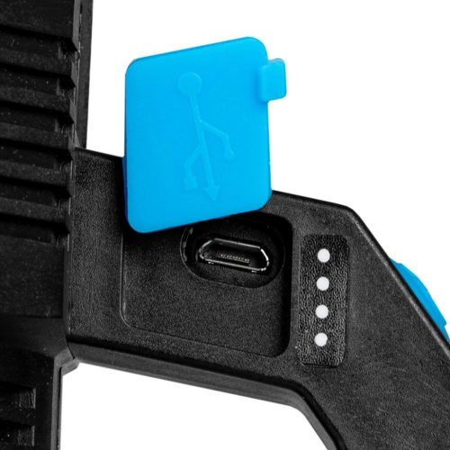 Újratölthető LED zseblámpa, keresőfény, 5W, 250lm, kézi lámpa, erős, 4xLED+COB, VA0113, VAYOX