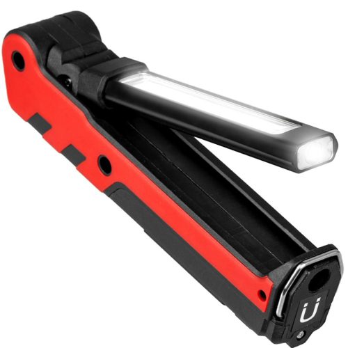 Újratölthető műhelyi zseblámpa, összecsukható mágneses COB + LED, 140lm + 360lm, VA0104, Vayox