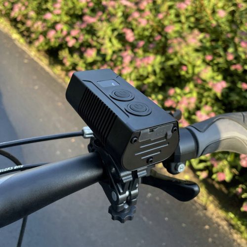 Zseblámpa LED Kerékpár Fényszóró USB-C Tartós Világítás 10 mód 750lm IP65 Funkció Powerbank VAYOX