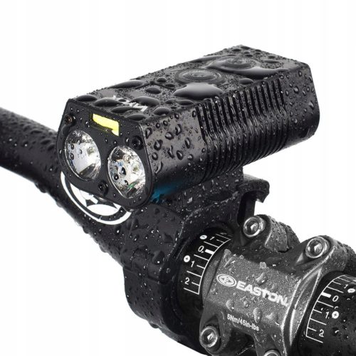 Zseblámpa LED Kerékpár Fényszóró USB-C Tartós Világítás 10 mód 750lm IP65 Funkció Powerbank VAYOX