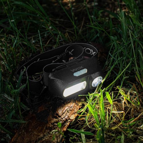 Újratölthető LED fejlámpa 250lm XPE + COB LED 7 üzemmód VAYOX