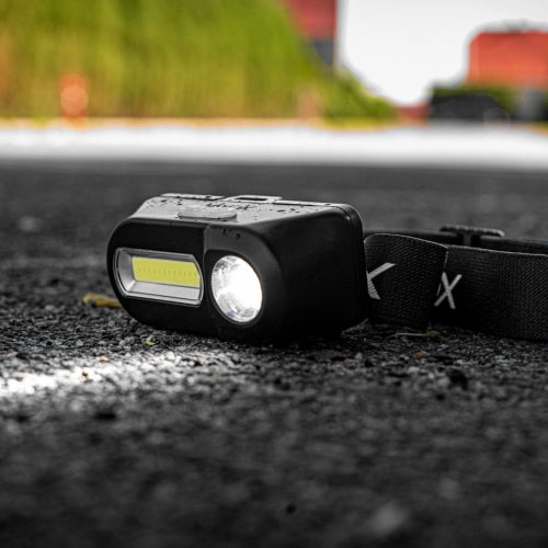 Újratölthető LED fejlámpa 250lm XPE + COB LED 7 üzemmód VAYOX