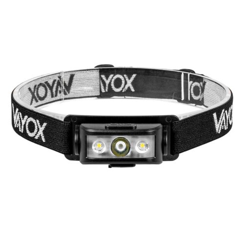 Újratölthető fejlámpa 100lm 100LM LED + 2XLED 5 működési mód VAYOX