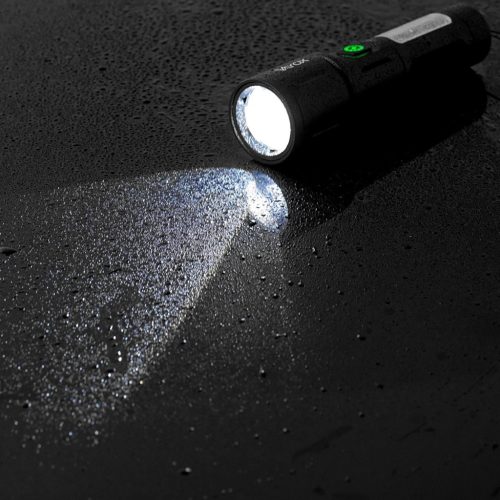 Újratölthető LED zseblámpa, taktikai, 5 W, 260 lm, kézilámpa, erős + SMD, VA0184, VAYOX