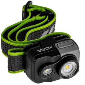   ZSEBLÁMPA Újratölthető fejlámpa LED 800LM CREE + SMD PRO SZÉRIA VA0196 VAYOX