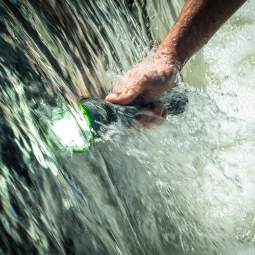 Taktikai LED zseblámpa vízálló újratölthető USB-C 10000lm IPX7 / OB 4 Vayox