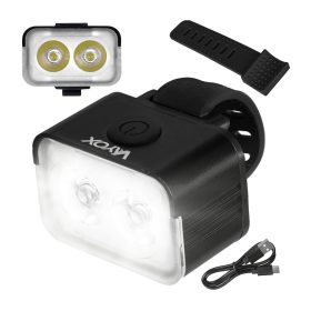   Kerékpár fényszóró lámpa 2xLED USB-C 5 mód 300lm IPX6 VAYOX