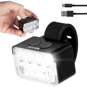   Kerékpár első zseblámpa 8xLED USB-C 10 mód 900lm IPX6 VAYOX