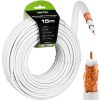 Kábel koaxiális antenna kábel réz gél CU föld 4K Full HD fehér 15M VAYOX