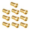 10x dugós hordó csatlakozó SAT F 6,8 mm arany CU csatlakozó VAYOX antenna koaxiális kábelhez