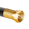 10x dugós hordó csatlakozó SAT F 6,8 mm arany CU csatlakozó VAYOX antenna koaxiális kábelhez
