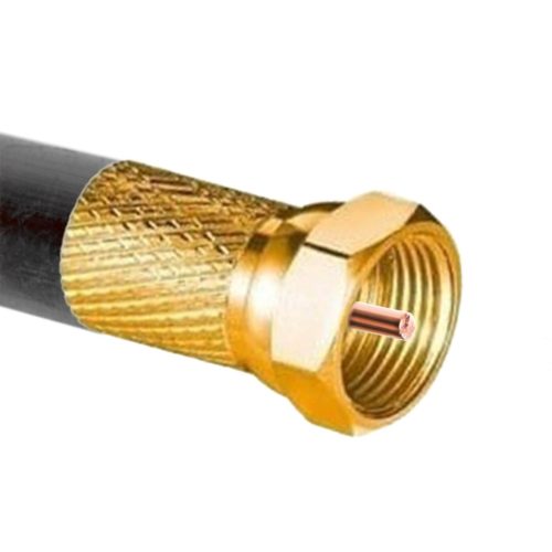 10x dugós hordó csatlakozó SAT F 6,8 mm arany CU csatlakozó VAYOX antenna koaxiális kábelhez