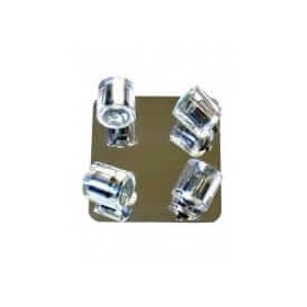   DAVOS mennyezeti lámpa 4xGU10 halogén lámpatest mozgatható spotlámpa ezüst fényű Prestige