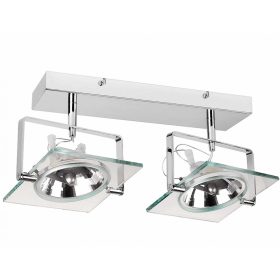   INDUSTRIAL fali lámpa 2xGU10 ES111 mennyezeti mozgatható ezüst világos Prestige