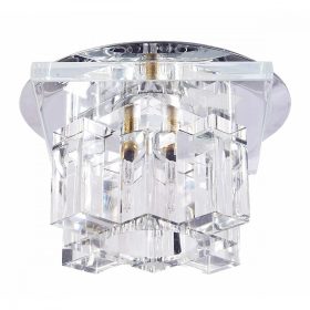   MARS G9 süllyesztett mennyezeti lámpatest dekoratív fűzőlyuk ezüst kristály fényű presztízs