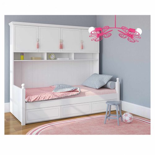 BUTTERFLY mennyezeti lámpa 2xE27 LED gyermek mennyezeti lámpa kék fény Prestige