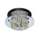 Mennyezeti lámpa CERRO LED 11W 4000K kristályok Glamour átlátszó fény Prestige