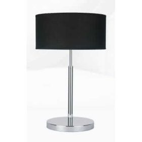   NARNI E27 LED asztali asztali lámpa éjszakai 51cm Modern fekete és ezüst fényű Prestige