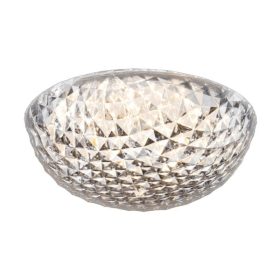   MONTANA LED felületre szerelhető mennyezeti lámpa 12W 4000K IP44 kerek mennyezeti lámpa 25cm átlátszó fény Prestige