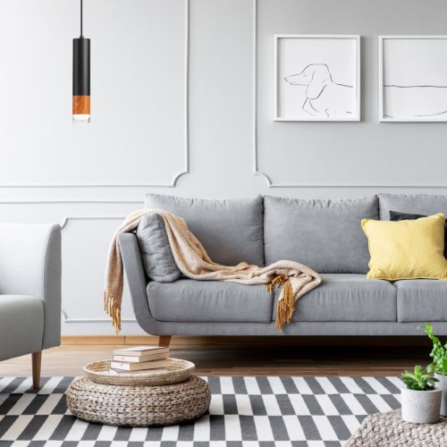 AURELIA E27 fekete mennyezeti függőlámpa LM-1.152 Lamkur