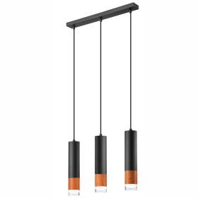   AURELIA mennyezeti függőlámpa 3xE27 fekete LM-3.152 Lamkur