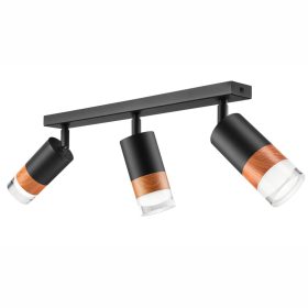 AURORA mennyezeti lámpa 3xE27 fekete LM-3.151 Lamkur