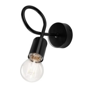 Fali lámpa égő CAMILLA E27 Black Loft KM-1.79 Lamkur